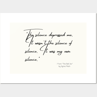 A Quote about Depression from "The Bell Jar" by Sylvia Plath Posters and Art